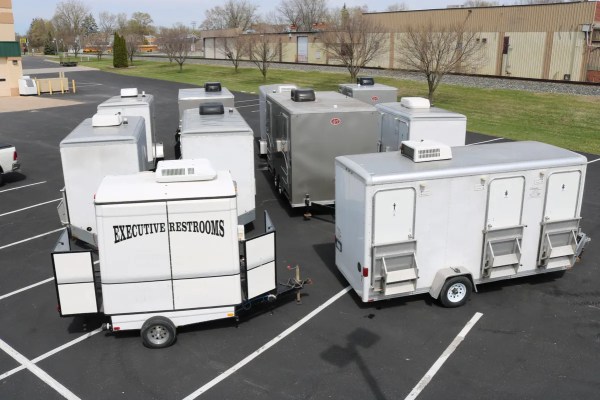 Deluxe flushable restrooms for film sets in Bangor, Michigan