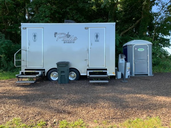 Luxury restroom trailers for graduation parties in Buchanan, Michigan