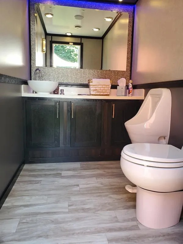Porta potty delivery preparation in Buchanan, Michigan